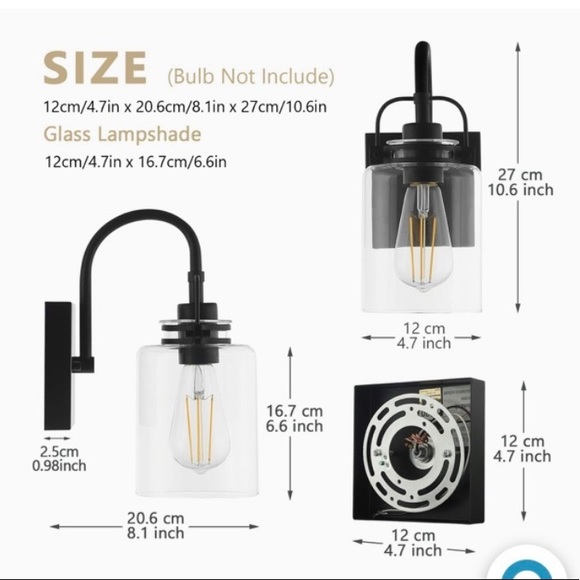 WALL SCONCE (MATTE BLACK) - Picture 4 of 6